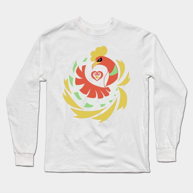 Heart Gold - Ho-Oh Long Sleeve T-Shirt by kinokashi